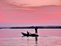 Fishing Boat on the Nile by Karina Stinson