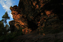 Felsen im Abendlicht von Wolfgang Dufner