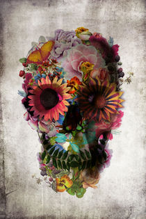 'Floral Skull' von Ali GULEC