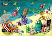 Summer Holidays with Cute Monsters by Monika Suska