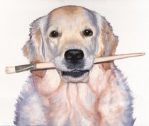 Artist Dog by Nicole Zeug