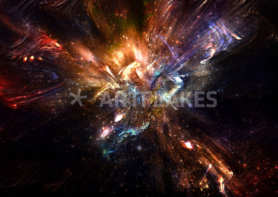The Big-bang" Digital Art art prints and posters by cdka - ARTFLAKES.COM