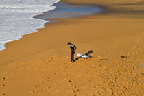 Warming Up On The Beach von Louise Heusinkveld