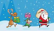 Cartoon Christmas Night  by hittoon
