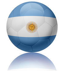 Argentina flag ball by William Rossin