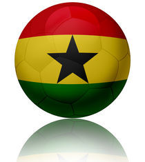 Ghana flag ball by William Rossin
