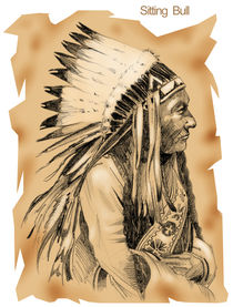 Historic portraits collection: Chief Sitting Bull von William Rossin