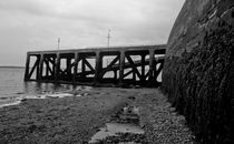 Black and White Pier  by Buster Brown Photography