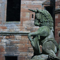 Linlithgow Palace Fountain Unicorn by Buster Brown Photography