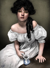 Portrait of a Woman 1902 by Alfredo  Saavedra