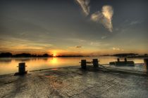Elbe sunrise by photoart-hartmann