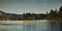 Late Summer Morning at Yukon River/Spätsommermorgen am Yukon von Priska  Wettstein