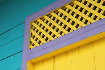 Detail of lively painted house in San Juan del Sur, NIcaragua von Charles Harker