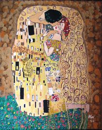 Gustav Klimt "The Kiss" by Katarzyna Wojcik
