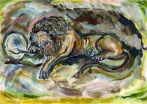 Of a dying lion(Eines sterbenden Löwen) by Myungja Anna Koh