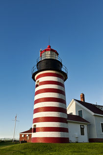 West Quoddy Head Lighthouse, Lubec, Maine, USA by John Greim