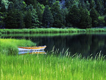 Rowboat on Pond von John Greim