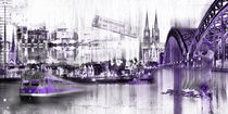 Köln Skyline Collage by Städtecollagen Lehmann