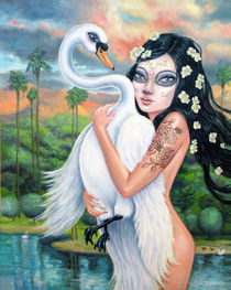 Leda and the Swan von Andrea Peterson