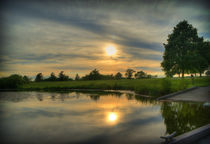 Sunset Over the Lake by Crystal Kepple