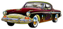 Classic Custom Studebaker Designer Finish, Trim and Dragon Graphic by Blake Robson