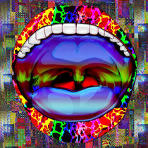 Modern Abstract Open Mouth by Blake Robson