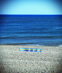 Windbreak on Budleigh Salterton Beach von Craig Joiner