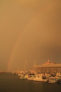 TelAviv-Yafo, a rainbow over Old Jaffa port