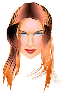 Pretty female face von nikola-no-design