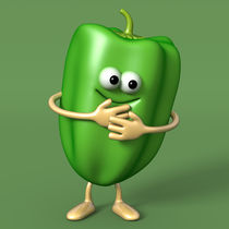 GREEN PEPPER by Michel Agullo