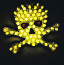 Neon Skull by Giorgio Giussani