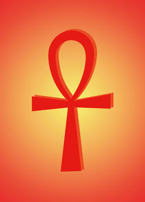 Ankh silhouette  von Linda More