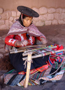 Weaving whith a waist loom von RicardMN Photography
