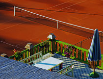 Red Tennis Court