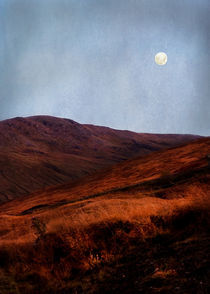 Full Moon Over Rannoch Moor by Jacqi Elmslie