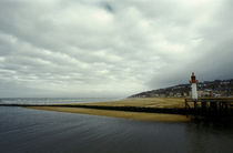 Trouville lighthouse seen from Deauville 2 by Razvan Anghelescu