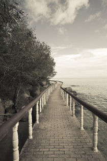 Seaside promenade at the Coco de Mer hotel von Danita Delimont