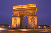 Arc de Triomphe at dusk by Danita Delimont