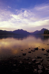 Glacier NP Sunset along Lake McDonald by Danita Delimont