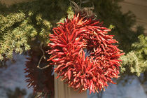 Christmas Chili Ristra Wreath by Danita Delimont