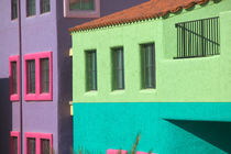Tucson: Downtown: La Placita Complex Colorful Building Detail by Danita Delimont