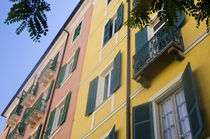 Colorful apartment buildings in Ajaccio by Danita Delimont