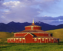 Historic Round Barn at Twin Bridges Montana by Danita Delimont