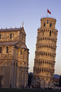 Pisa Leaning Tower of Pisa and cathedral by Danita Delimont