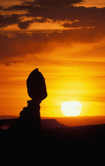 UT Balance Rock at sunset by Danita Delimont