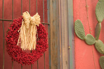 Tucson: Presidio Historic District Christmas / Chili Ristra Wreath by Danita Delimont