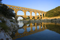 The Pont du Gard Roman aqueduct over the Gard River that dates from the first century by Danita Delimont