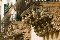 NOTO: Finest Baroque Town in Sicily Baroque Details of the Palazzo Villadorata/ Palazzo Nicolaci von Danita Delimont