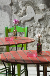 Hania: Colorful Cafe Table by Danita Delimont