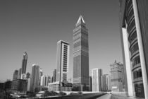Tower-Up Building and Sheik Zayed Road Highrises by Danita Delimont